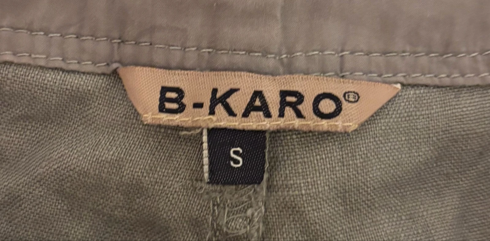 B-KARO cargo cinza tamanho P homem – bolsos laterais, estilo urbano casual – photo 4